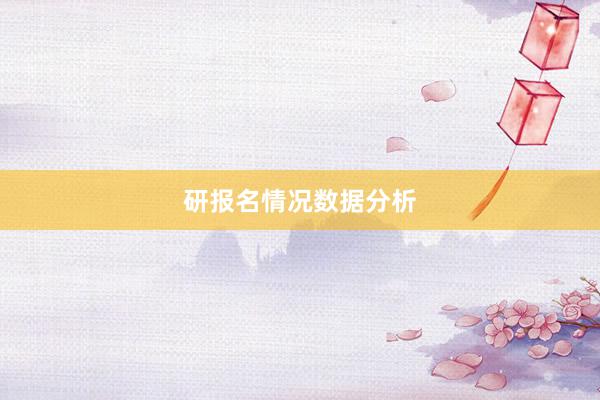 研报名情况数据分析